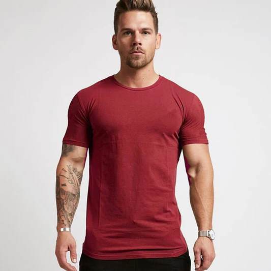 Casual Cotton Solid t shirt Men