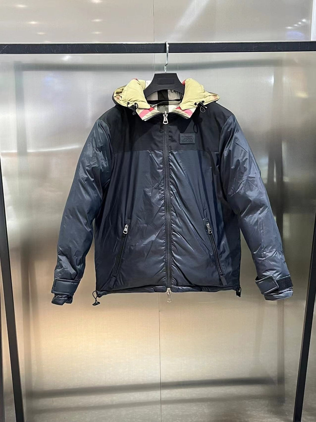 Burberry Black Hooded Puffer Jacket
