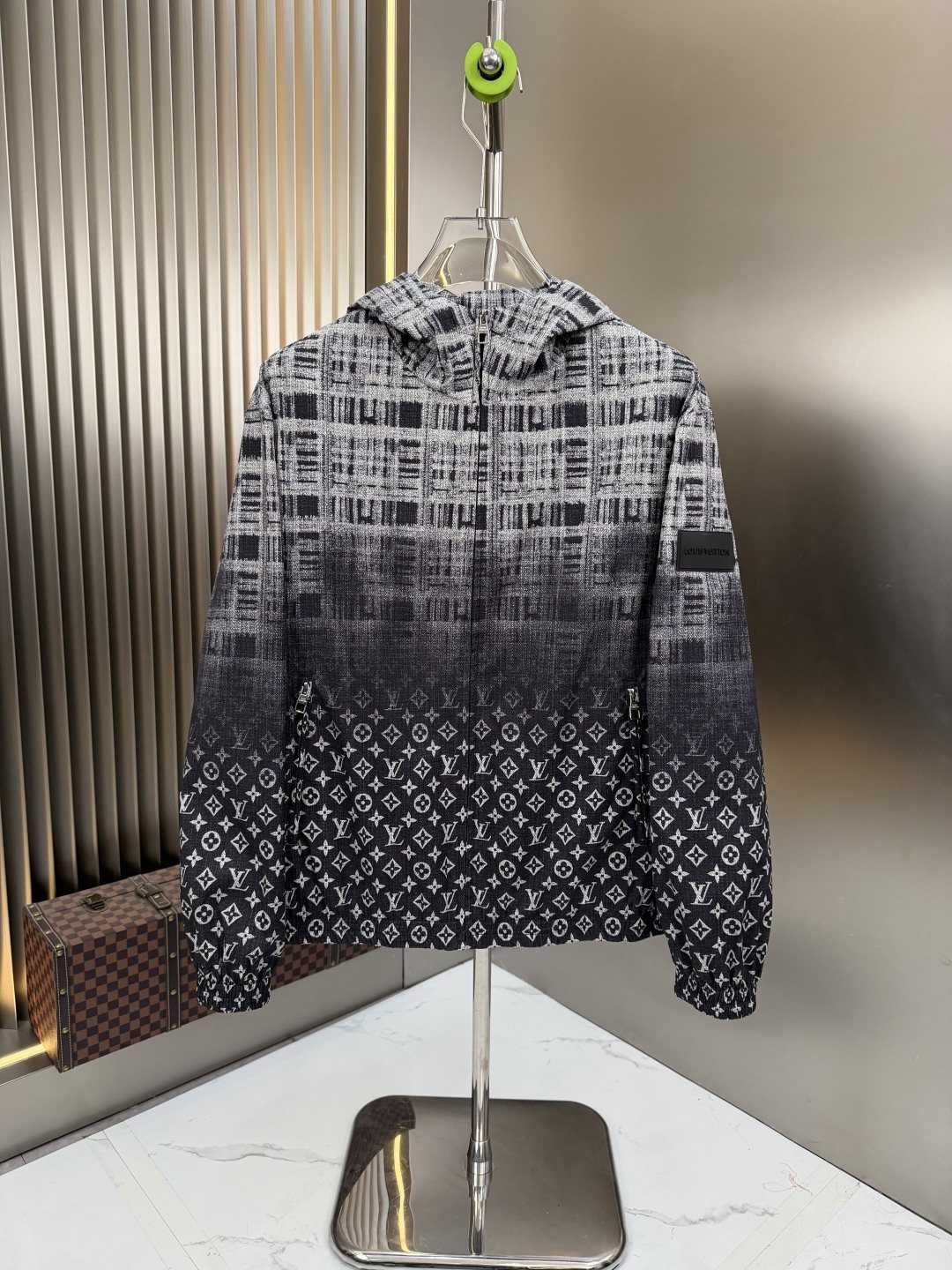 LV Gradient Monogram Hooded Windbreaker