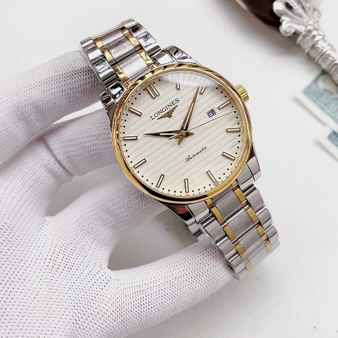 Two-Tone White Dial Watch
