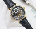Patek Philippe Black Gold Strap Watch